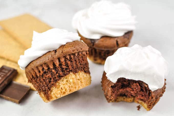 Easy S'mores Cupcakes 