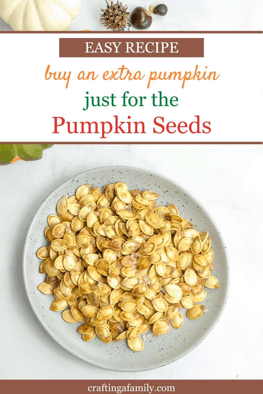roasting pumpkin seeds from a pumpkin