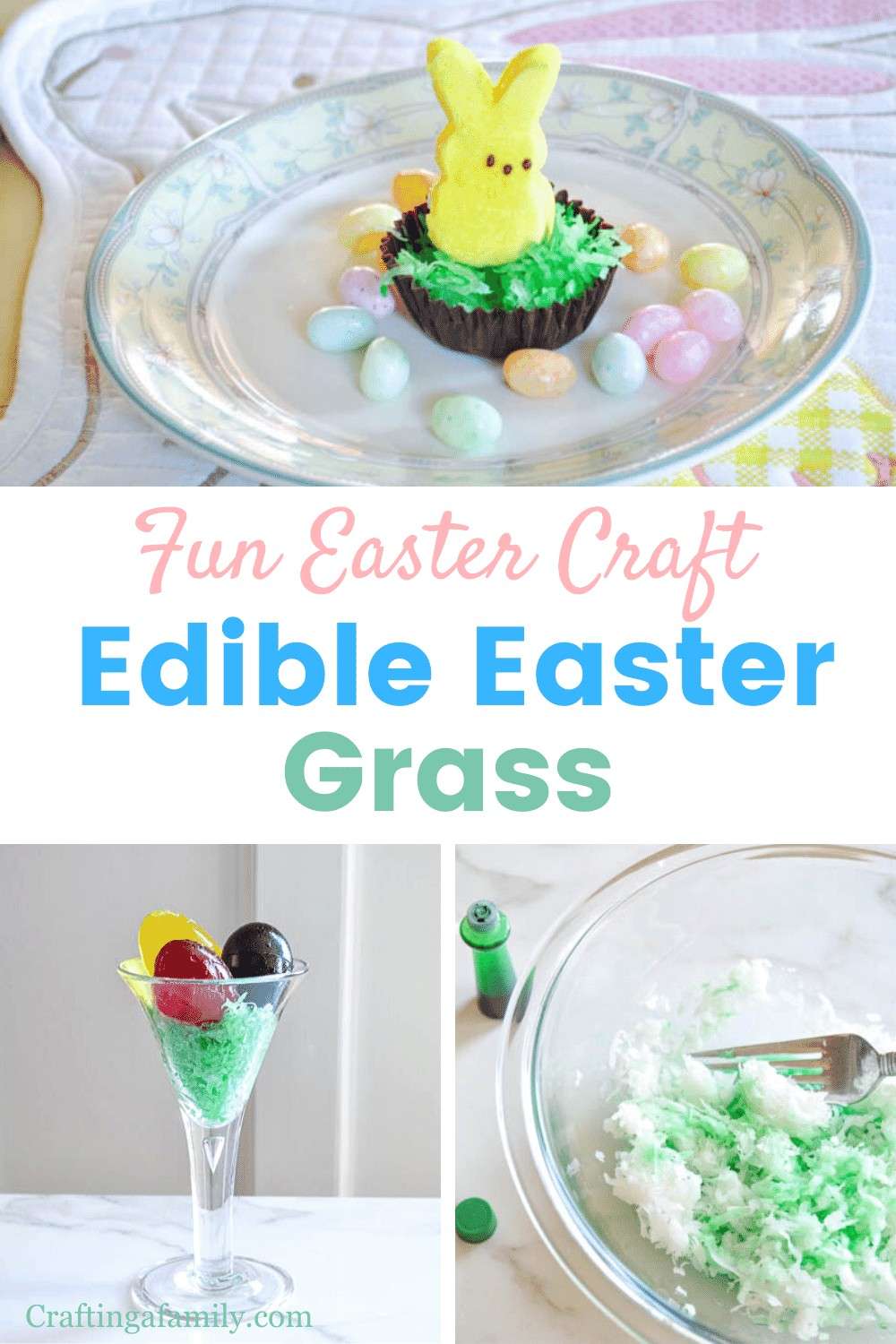 How To Make Edible Easter Grass Crafting a Family Dinner