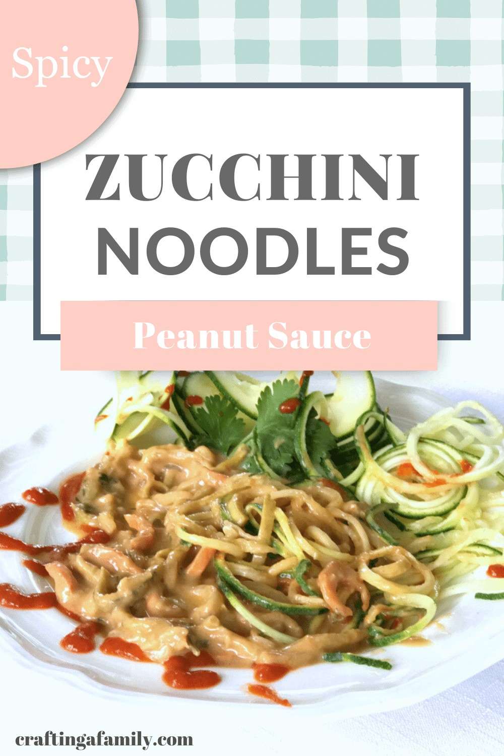 Spicy Zucchini Noodles in Peanut Lime Sauce Crafting a Family Dinner
