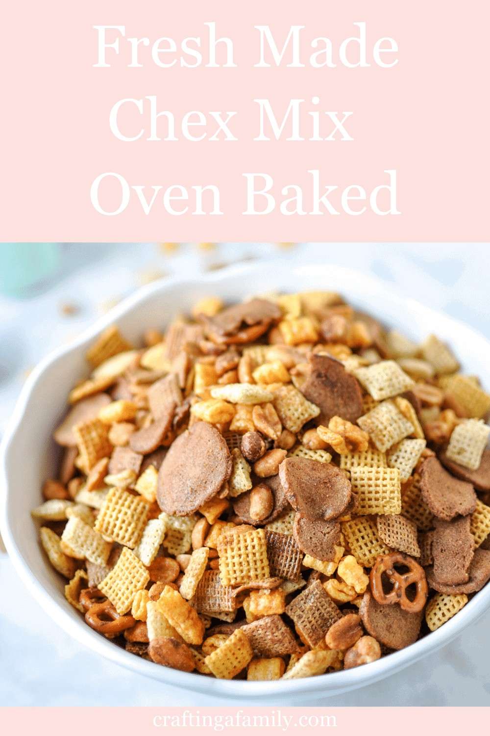 Original Oven Baked Homemade Chex Mix Crafting a Family
