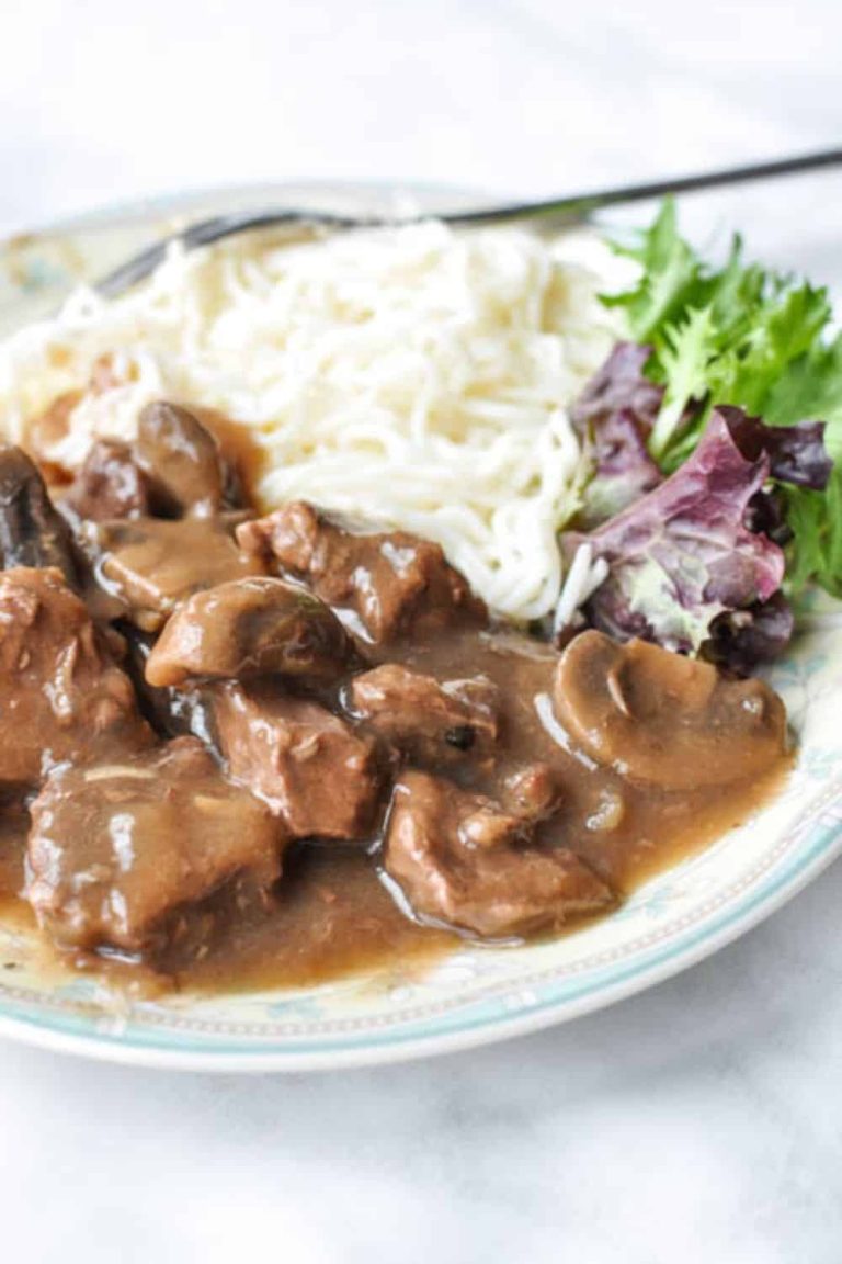 Quick and Delicious Instant Pot Beef Tips with Mushroom Gravy