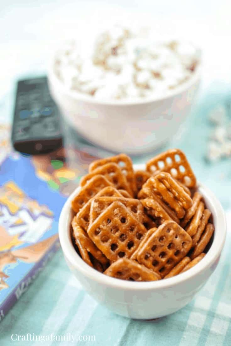 Simple Ranch Seasoned Movie Pretzels with Popcorn Oil Crafting a