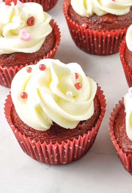 Delicious Red Velvet Cupcakes ~ Box Mix Simple