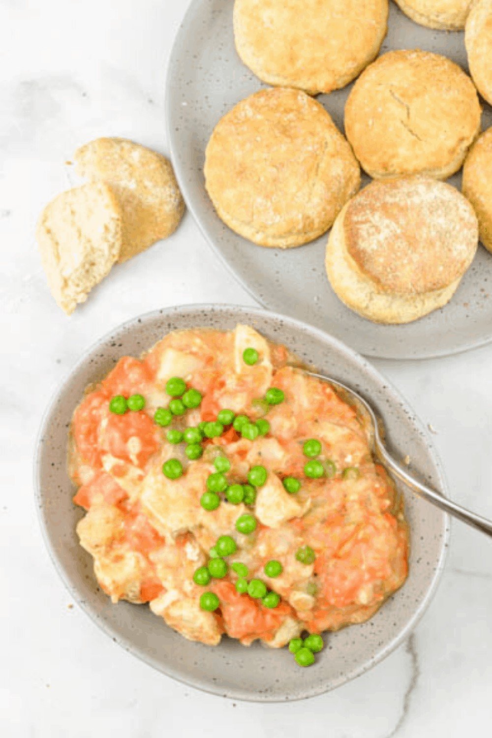 Instant Pot Chicken Pot Pie with Bisquick Biscuits Crafting a Family