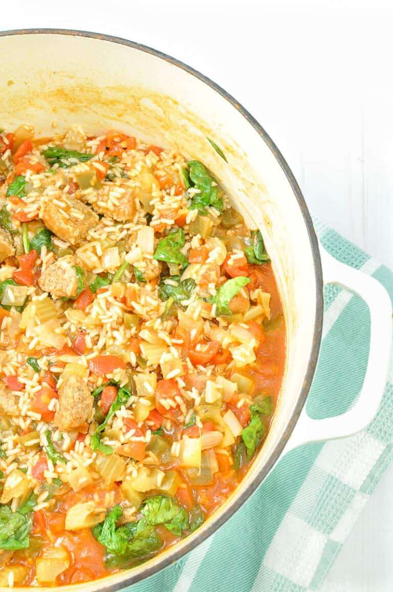Healthy Vegetarian Jambalaya Dinner (copycat Purple Carrot) Crafting