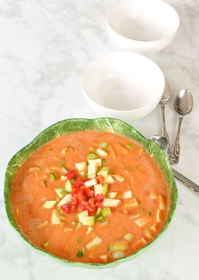Cold Tomato Gazpacho Soup