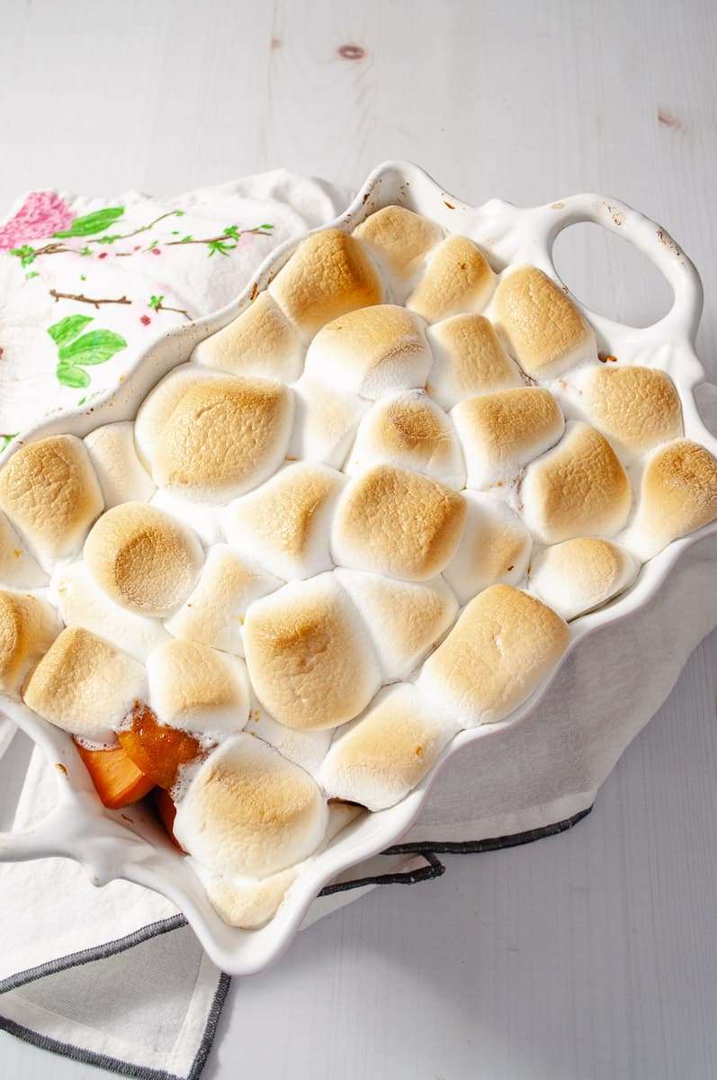 Old Fashioned Candied Sweet Potatoes with Marshmallows Crafting a