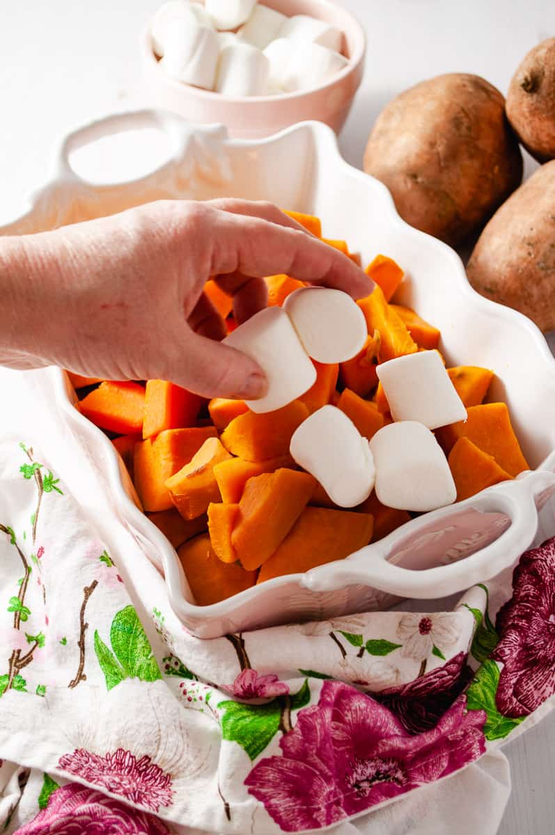 Candied Sweet Potatoes with Marshmallows Crafting a Family Dinner