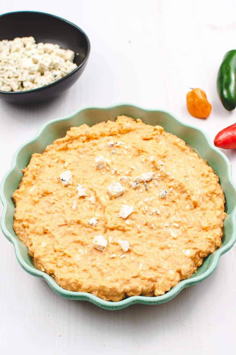 Easy Riced Cauliflower Vegetarian Buffalo Chicken Dip Crafting a