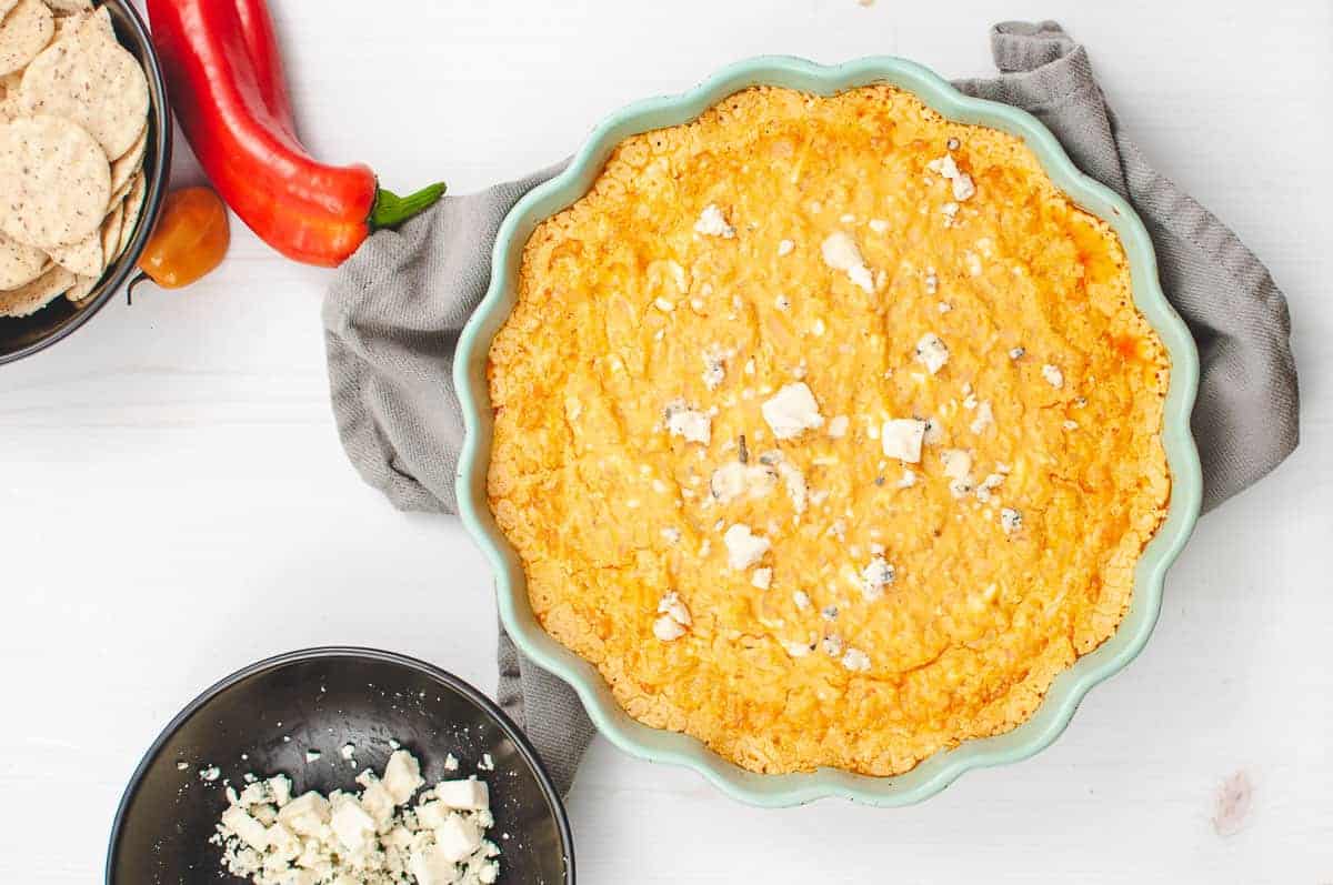 Easy Riced Cauliflower Vegetarian Buffalo Chicken Dip Crafting a