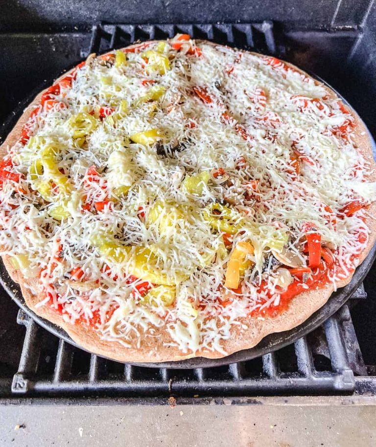 Healthy Grilled Pizza on a Pizza Stone Crafting a Family Dinner