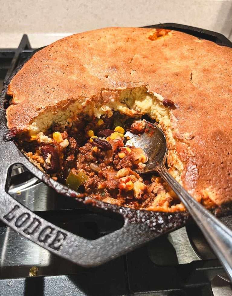 Easy Chili Cornbread Skillet Casserole Bake Recipe Crafting a Family