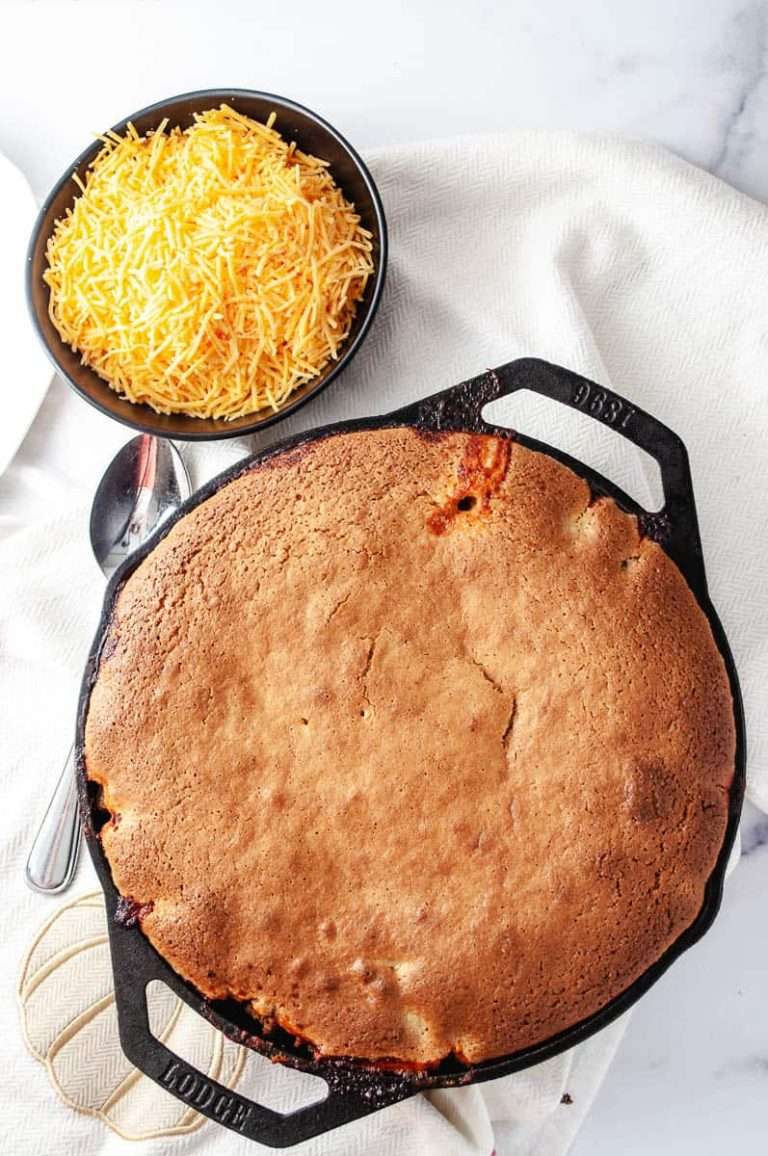 Easy Chili Cornbread Skillet Casserole Bake Recipe Crafting a Family