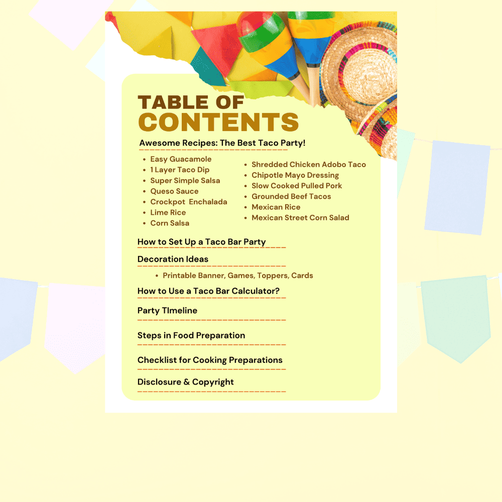 The Ultimate Taco Bar Party Planner Crafting a Family Dinner