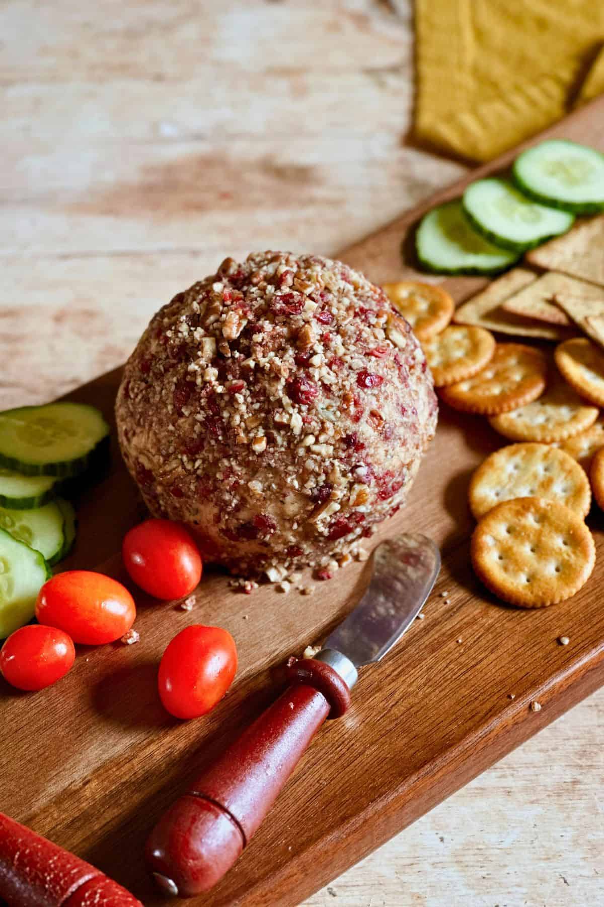 If you want an easy vegan appetizer, try this creamy, flavorful, crowd-pleasing Cheese Ball. Whether you're hosting a holiday gathering or watching the big game and want a spread that impresses, this vegan cheese ball pairs perfectly with crackers, bread, or fresh veggies.