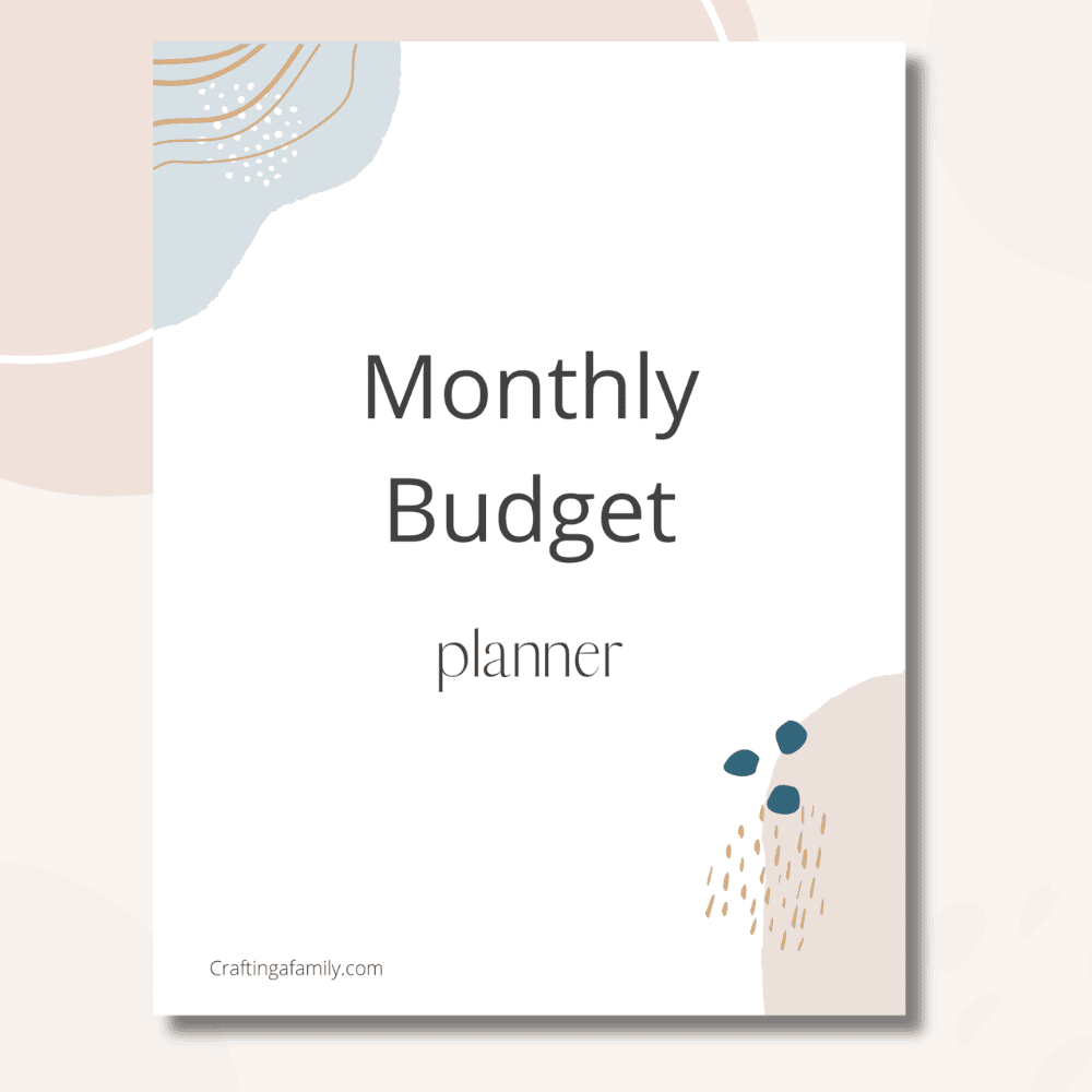 Monthly Budget worksheets cover page
