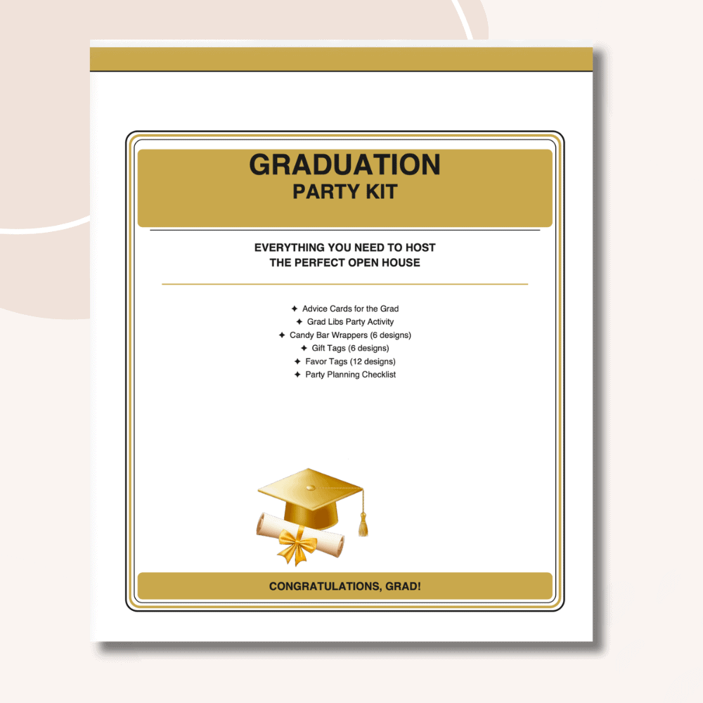 Graduation kit vault cover page