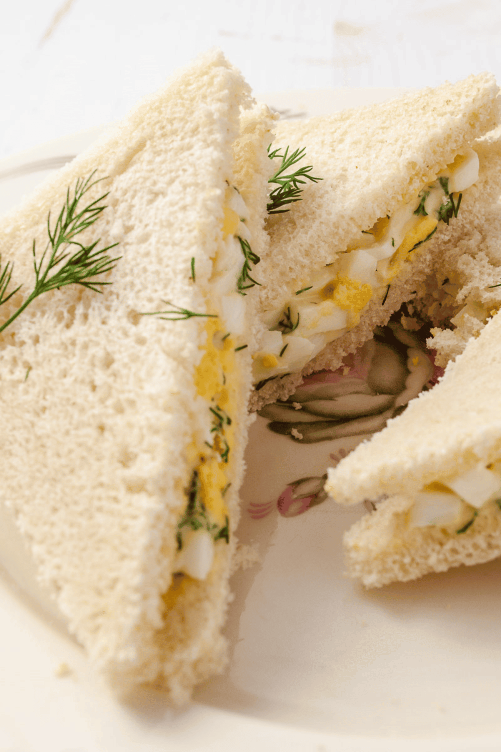 egg salad mini sandwiches